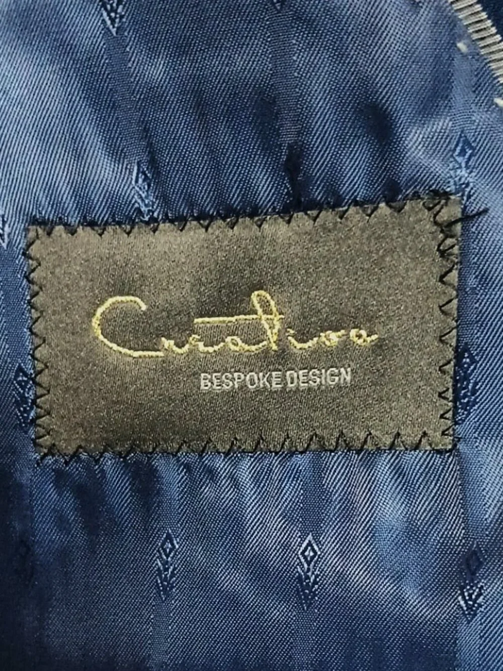 Curativa Bespoke Design Men Slim Fit Blue 2 Piece Suit 42L